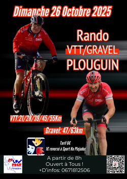 Affiche rando vtt 2025 A.S.Plouguin