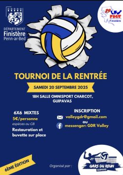 Tournoi de rentrée GDR Volley 200925